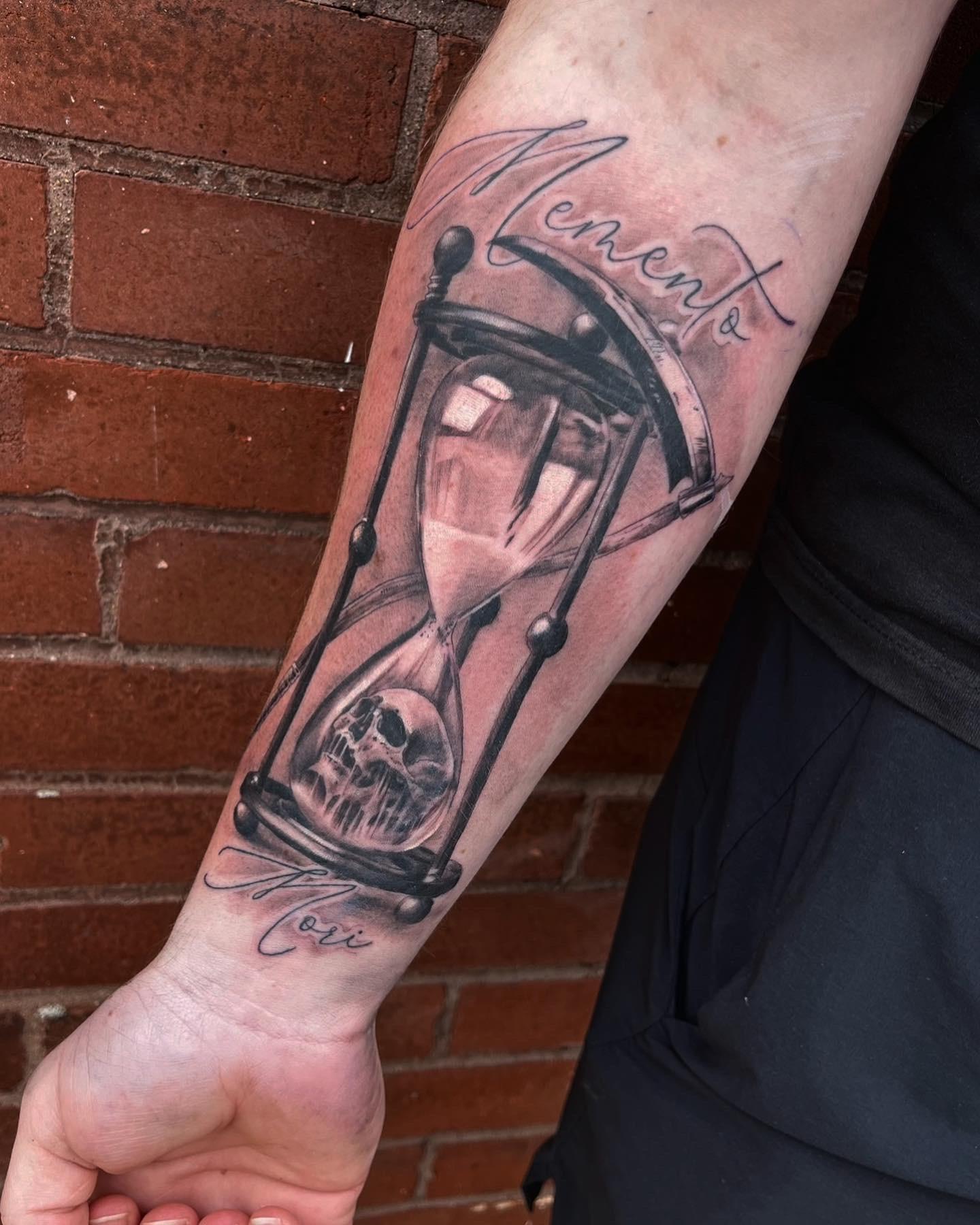 Hourglass Forearm Tattoos